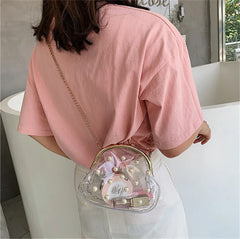 Girls Cross Body PVC Sling Bag