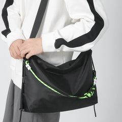 Solid Crossbody Bag Leisure Shoulder Tote for Men Women