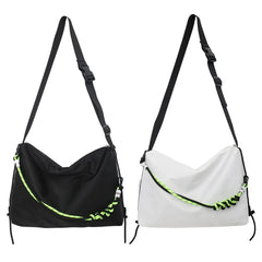 Solid Crossbody Bag Leisure Shoulder Tote for Men Women