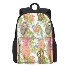 Sloth Butterfly Backpack Men Women Zipper Bag Youth Bag