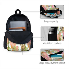 Sloth Butterfly Backpack Men Women Zipper Bag Youth Bag