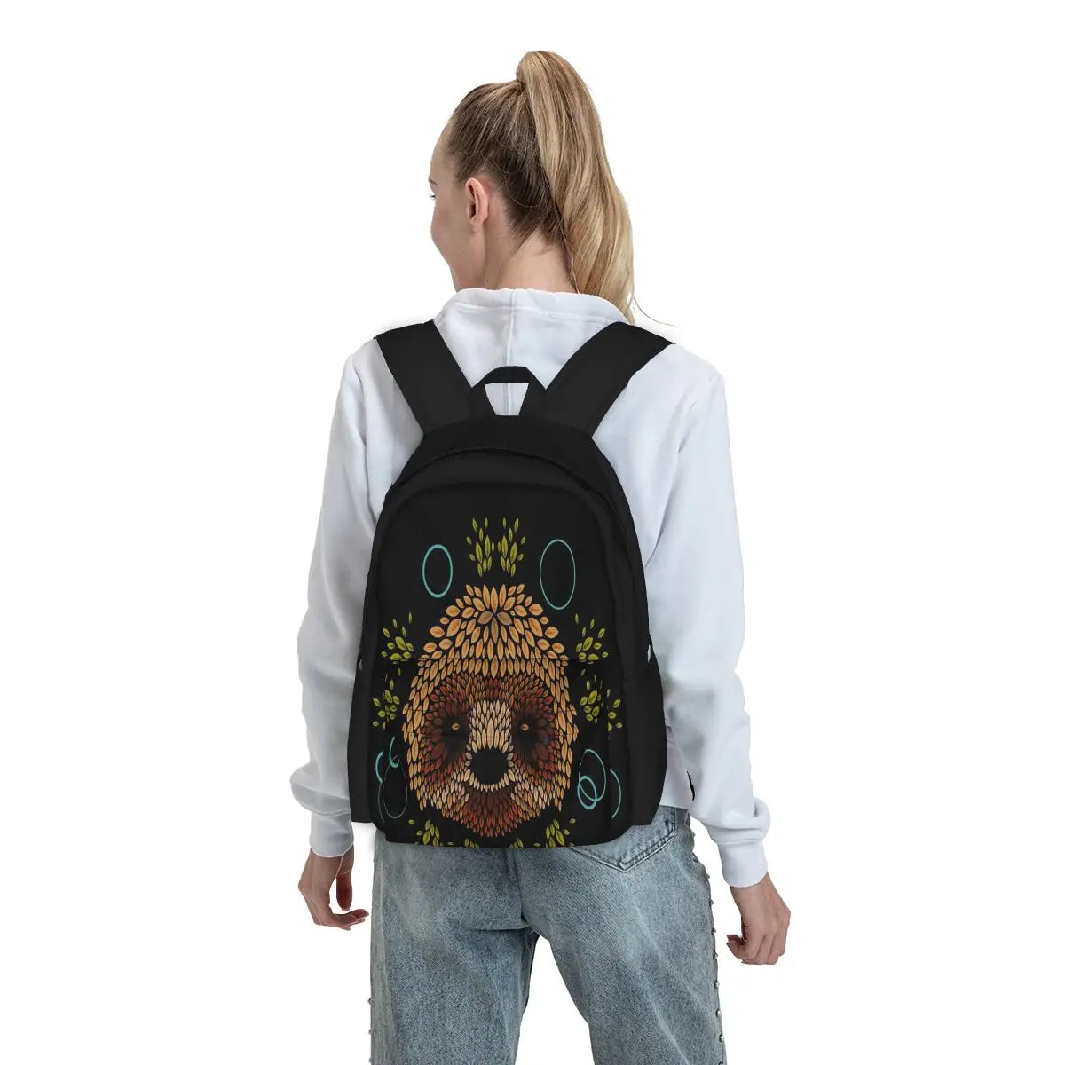 Sloth Face Backpacks Men's Women's Kpop Travel Bag