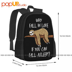 Sloth Love Asleep Chill Fun Sleeping Backpack
