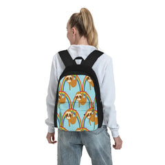 Sloth On Rainbow Sloth Backpacks Men's Backpacks Bags For Women Schoolbag