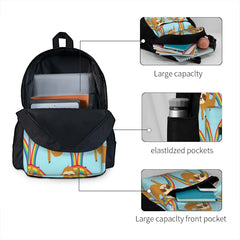 Sloth On Rainbow Sloth Backpacks Men's Backpacks Bags For Women Schoolbag