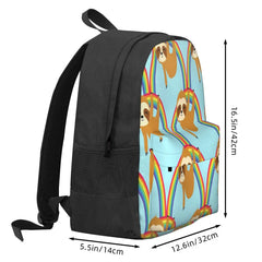Sloth On Rainbow Sloth Backpacks Men's Backpacks Bags For Women Schoolbag