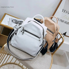 Small Backpack Travel Bag for Girls Women Shoulder Bag Multi-Purpose Casual