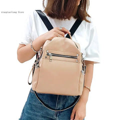 Small Backpack Travel Bag for Girls Women Shoulder Bag Multi-Purpose Casual