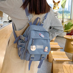 Small Backpack Girls School Bag Waterproof Nylon Japanese Casual