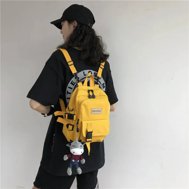 Small Women's Multifunction Backpack Crossbody Shoulder Bag for Teen Girls