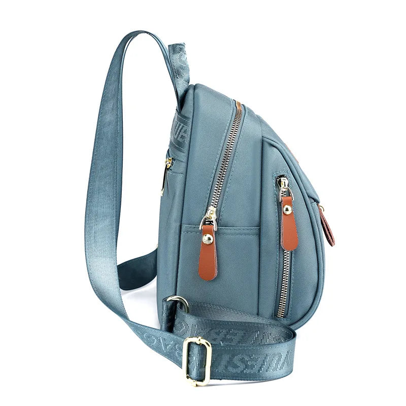 Waterproof Nylon Mini Backpack Women Top Handle Shoulder Bag