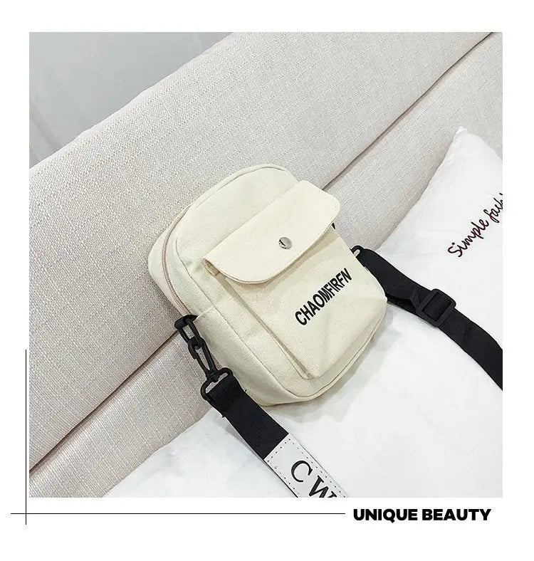 Mini Canvas Shoulder Bag Crossbody Bags for Women