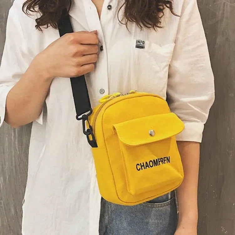 Mini Canvas Shoulder Bag Crossbody Bags for Women