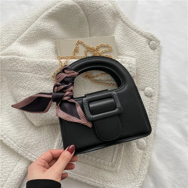 Spring Chain Messenger Bag Texture Portable Small Square Bag