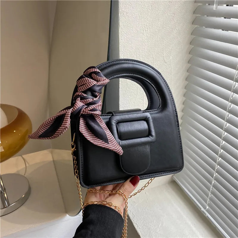 Spring Chain Messenger Bag Texture Portable Small Square Bag