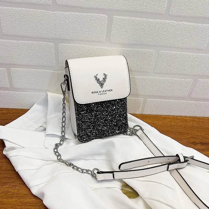 Women's Sequined Crossbody Bag Small Handbag Purse