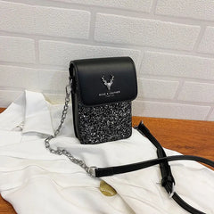 Women's Sequined Crossbody Bag Small Handbag Purse