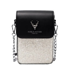 Women's Sequined Crossbody Bag Small Handbag Purse