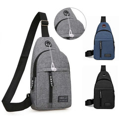 Canvas Chest Pack Crossbody Bag Hip Hop Streetwear Fanny Pack