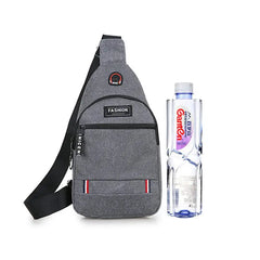 Canvas Chest Pack Crossbody Bag Hip Hop Streetwear Fanny Pack