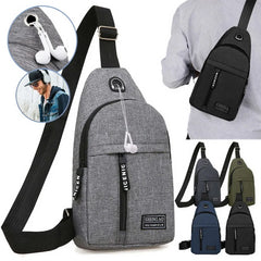 Canvas Chest Pack Crossbody Bag Hip Hop Streetwear Fanny Pack