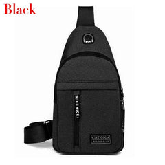 Canvas Chest Pack Crossbody Bag Hip Hop Streetwear Fanny Pack