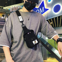 Canvas Chest Pack Crossbody Bag Streetwear Fanny Pack