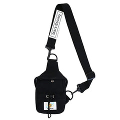 Canvas Chest Pack for Men Women Crossbody Bags Hip Hop Streetwear