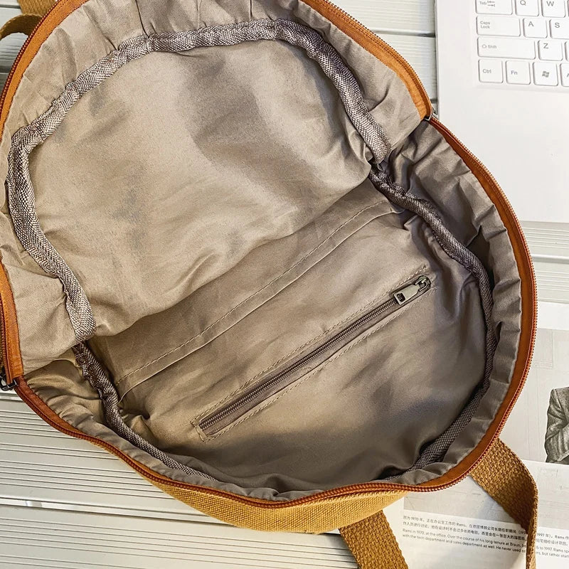 Canvas Vintage Backpack Unisex Women Men Bags for Teenage Girls