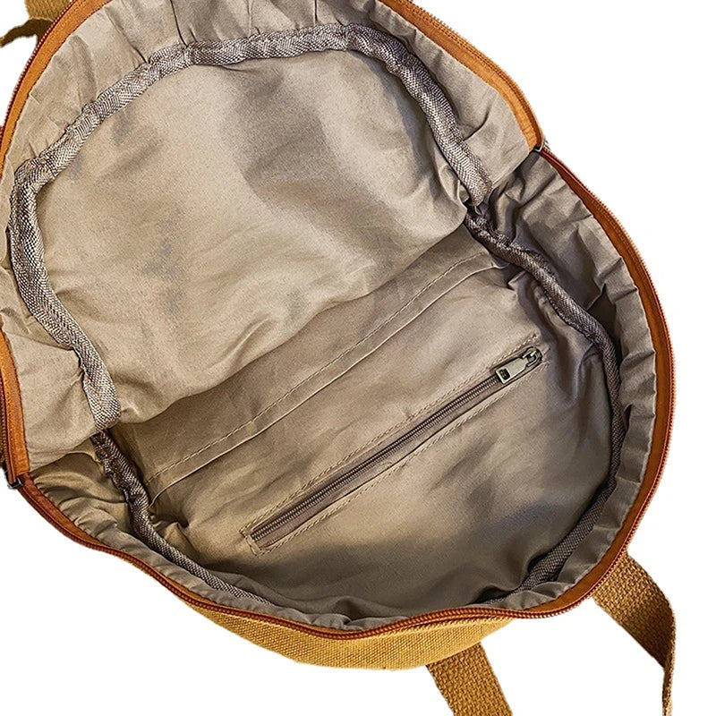 Small Canvas Vintage Backpack Unisex Women Men Bags For Teenage Girls