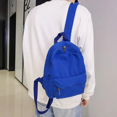 Small Vintage Canvas Backpack Unisex Women Men Bags For Teenage Girls