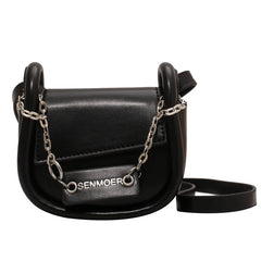 Small Casual Ladies Saddle Shoulder Purses Chains Mini Women Purses and Handbags