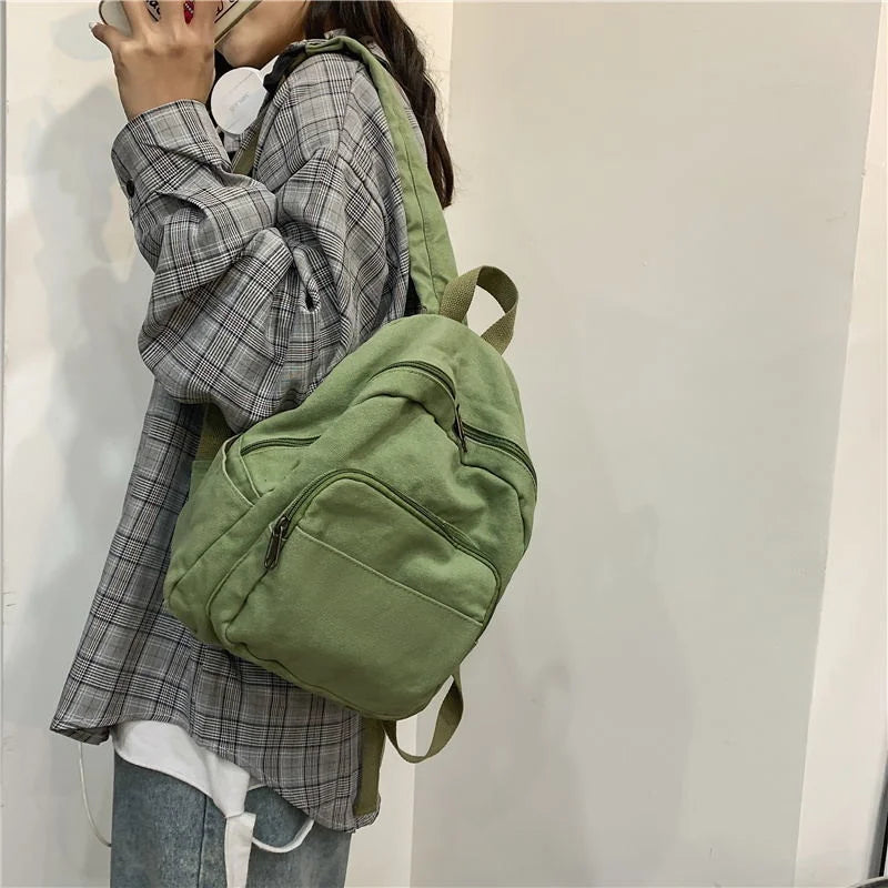 Small Casual Women Feminine Backpack Female Bags For Teenagers Girls School Wash