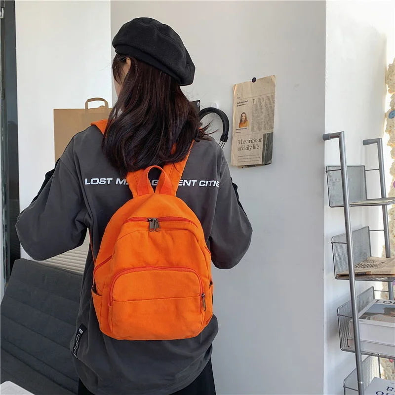Small Casual Women Feminine Backpack Female Bags For Teenagers Girls School Wash