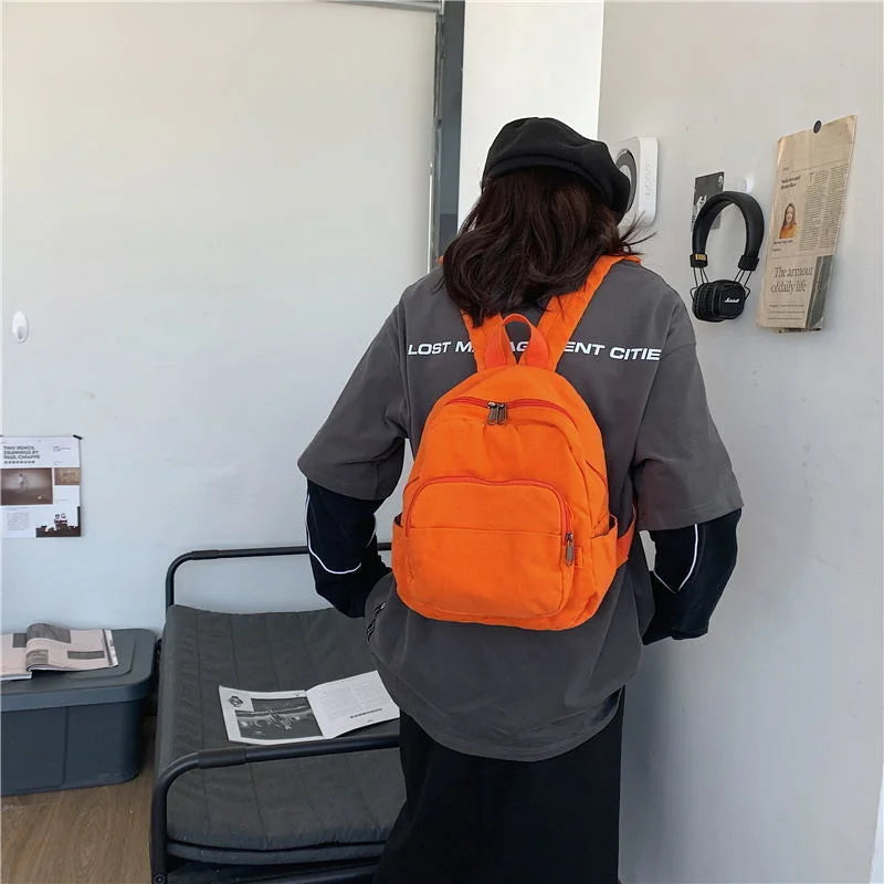 Small Casual Women Feminine Backpack Female Bags For Teenagers Girls School Wash