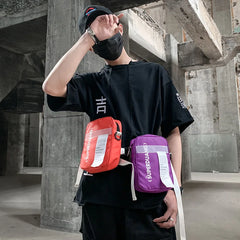 Small Chest Pack Shoulder Bag Streetwear Hip Hop Women Unisex Crossbody Bags