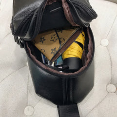 Small Leather Waist Bag for Women Fanny Pack Shoulder Bag Purses