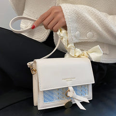 Small PU Leather Crossbody Bag for Women Shoulder Messenger Handbag