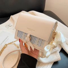Small PU Leather Crossbody Bag for Women Shoulder Messenger Handbag