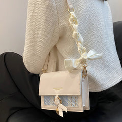 Small PU Leather Crossbody Bag for Women Shoulder Messenger Handbag
