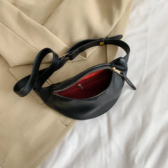 Small Crossbody Bag Women's Waist Bag PU Leather Fanny Pack Casual Phone Purse