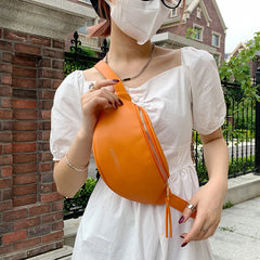 Small Crossbody Bag Women's Waist Bag PU Leather Fanny Pack Casual Phone Purse