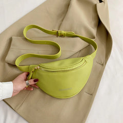 Small Crossbody Bag Women's Waist Bag PU Leather Fanny Pack Casual Phone Purse