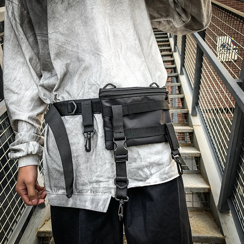 Hip Hop Style Men's Small Crossbody Bag Mini Square Phone Messenger Bag G175