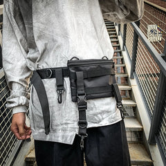 Hip Hop Style Men's Small Crossbody Bag Mini Square Phone Messenger Bag G175