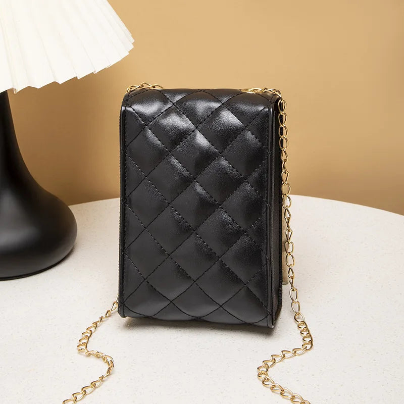 Small Crossbody Bag for Women Mini Flap Shoulder Bag All-match Ladies Clutch Pur