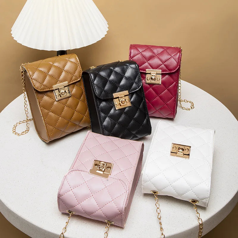 Small Crossbody Bag for Women Mini Flap Shoulder Bag All-match Ladies Clutch Pur