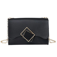 Women's Mini PU Leather Crossbody Bag Yellow Chain Phone Purse