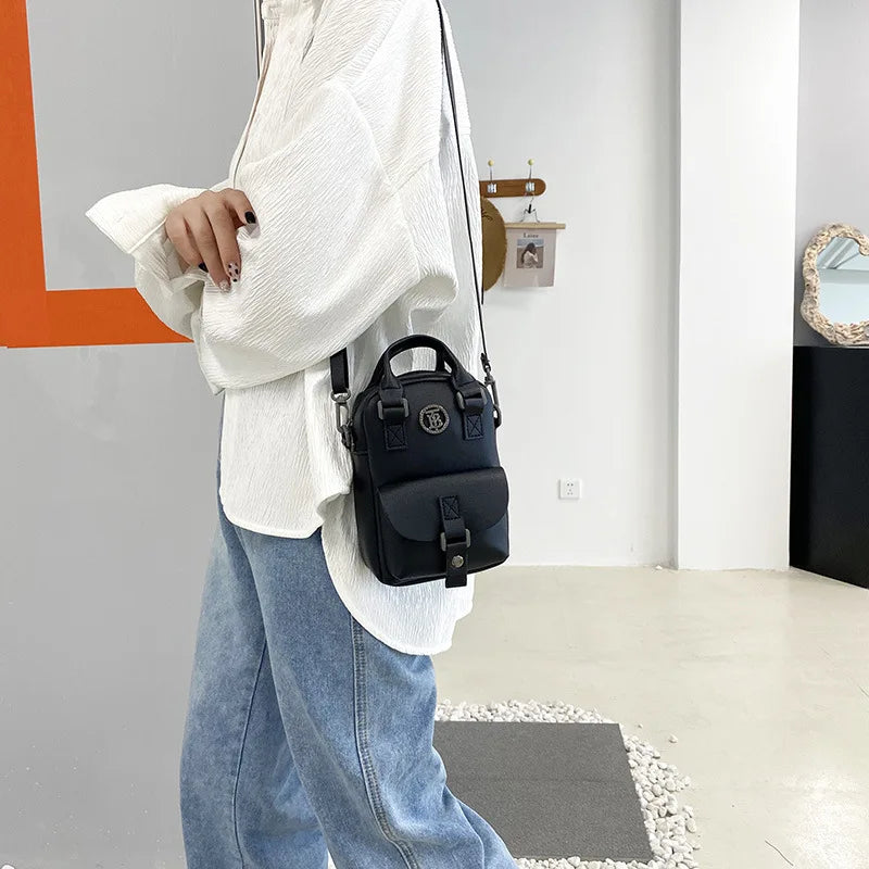 Canvas Crossbody Bag Women's Flap Handbag Casual Phone Purse