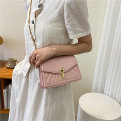 Women's Crossbody Bag Chain Shoulder Hand Sac Lady PU Leather Small Handbag